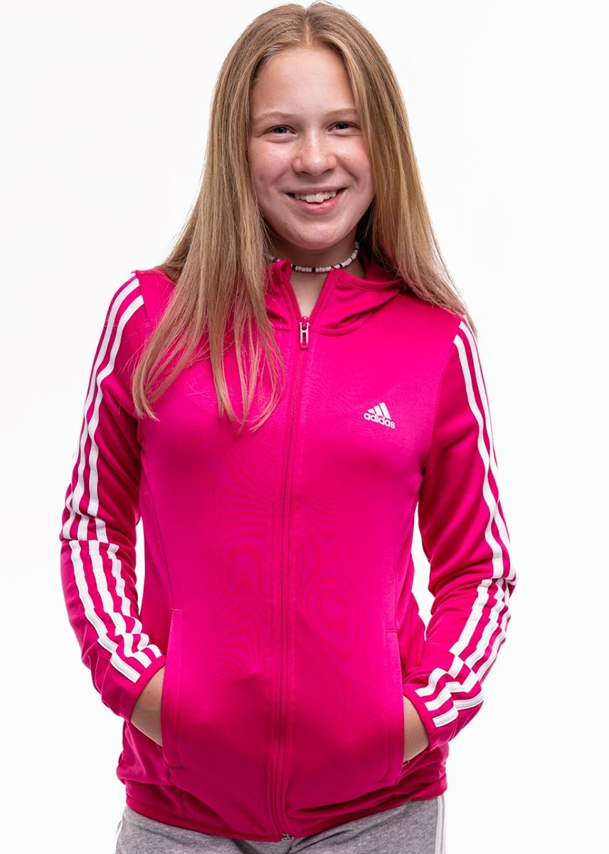 adidas Kinder Kapuzenpullover Designed 2 Move 3-Stripes Hoodie HM4485