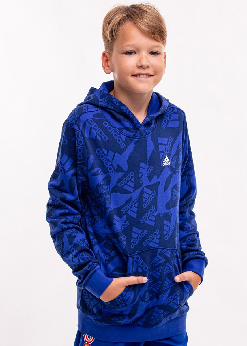 adidas Kinder Kapuzenpullover Essentials Allover Print HD IS2555