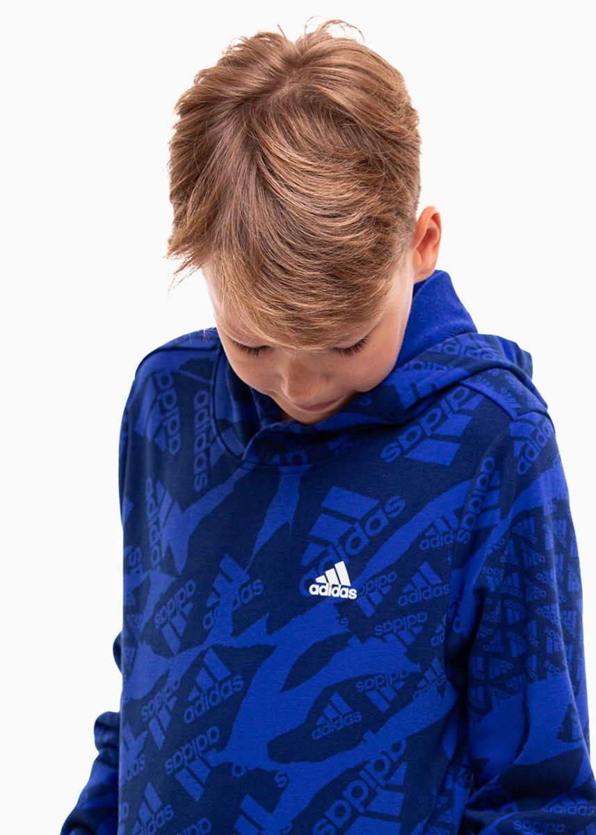 adidas Kinder Kapuzenpullover Essentials Allover Print HD IS2555