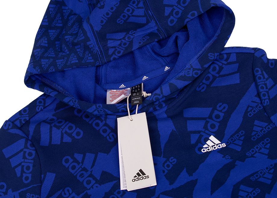 adidas Kinder Kapuzenpullover Essentials Allover Print HD IS2555