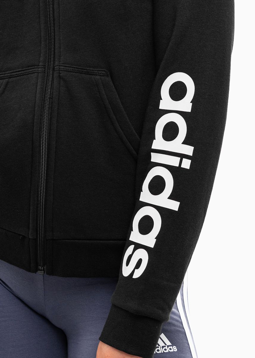 adidas Kinder Kapuzenpullover Essentials Linear Logo Full-Zip Hoodie IC3584