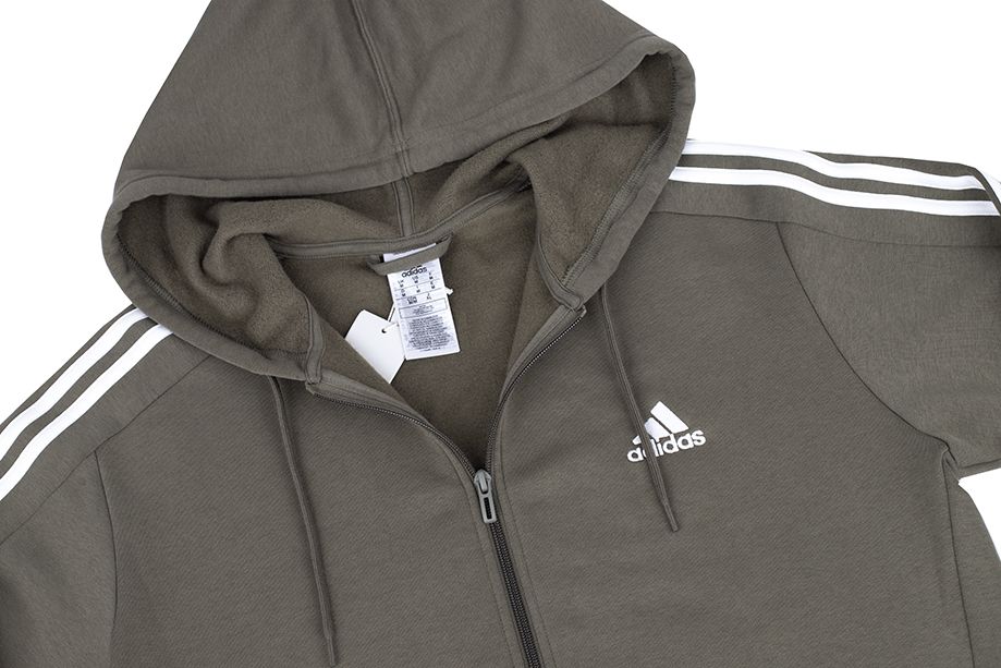 adidas Herren Sweatshirt Essentials Fleece 3-Stripes Full-Zip IJ6492