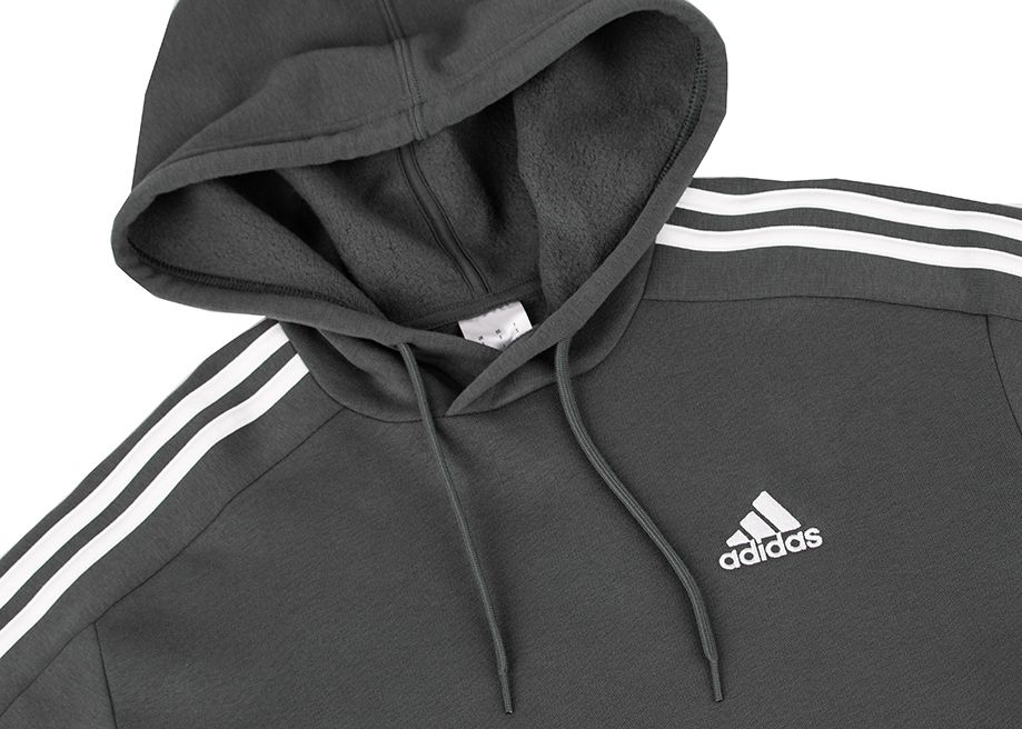 adidas Herren Kapuzenpullover Essentials Fleece 3-Stripes Hoodie IX2366