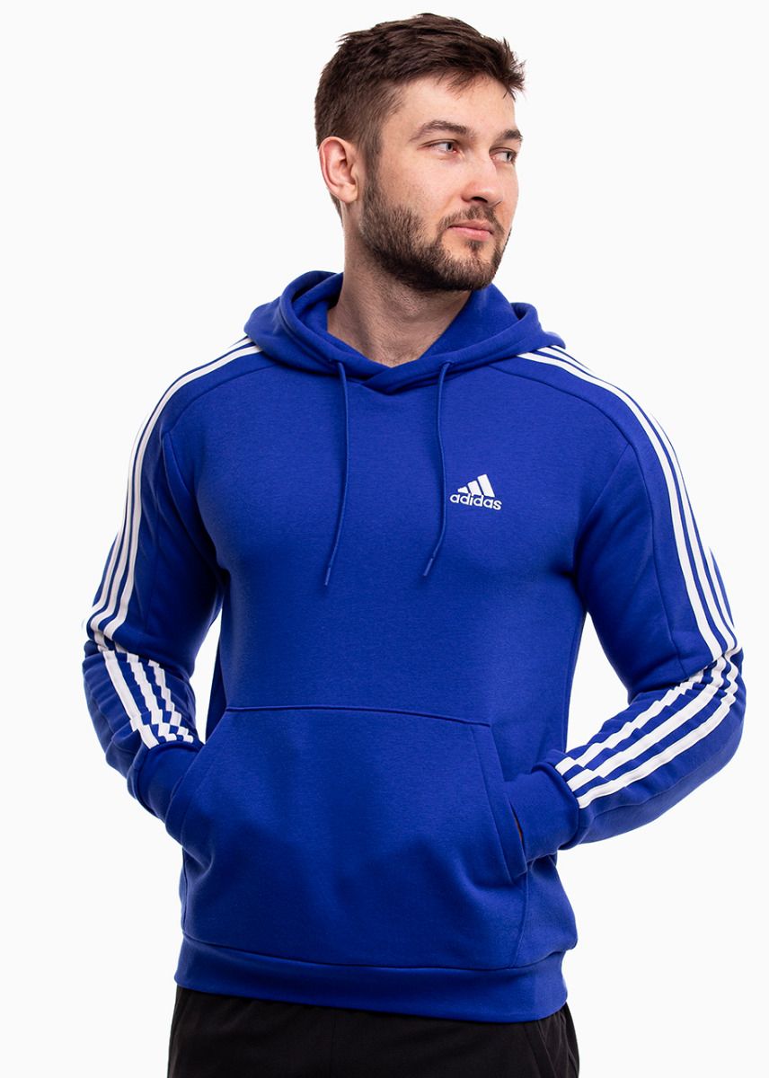 adidas Herren Kapuzenpullover Essentials Fleece 3-Stripes Hoodie IJ8934