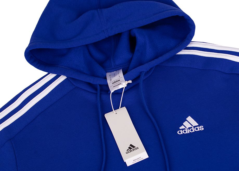 adidas Herren Kapuzenpullover Essentials Fleece 3-Stripes Hoodie IJ8934