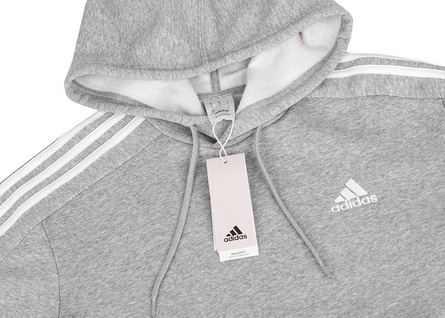 adidas Herren Kapuzenpullover Essentials Fleece 3-Stripes Hoodie IJ6474