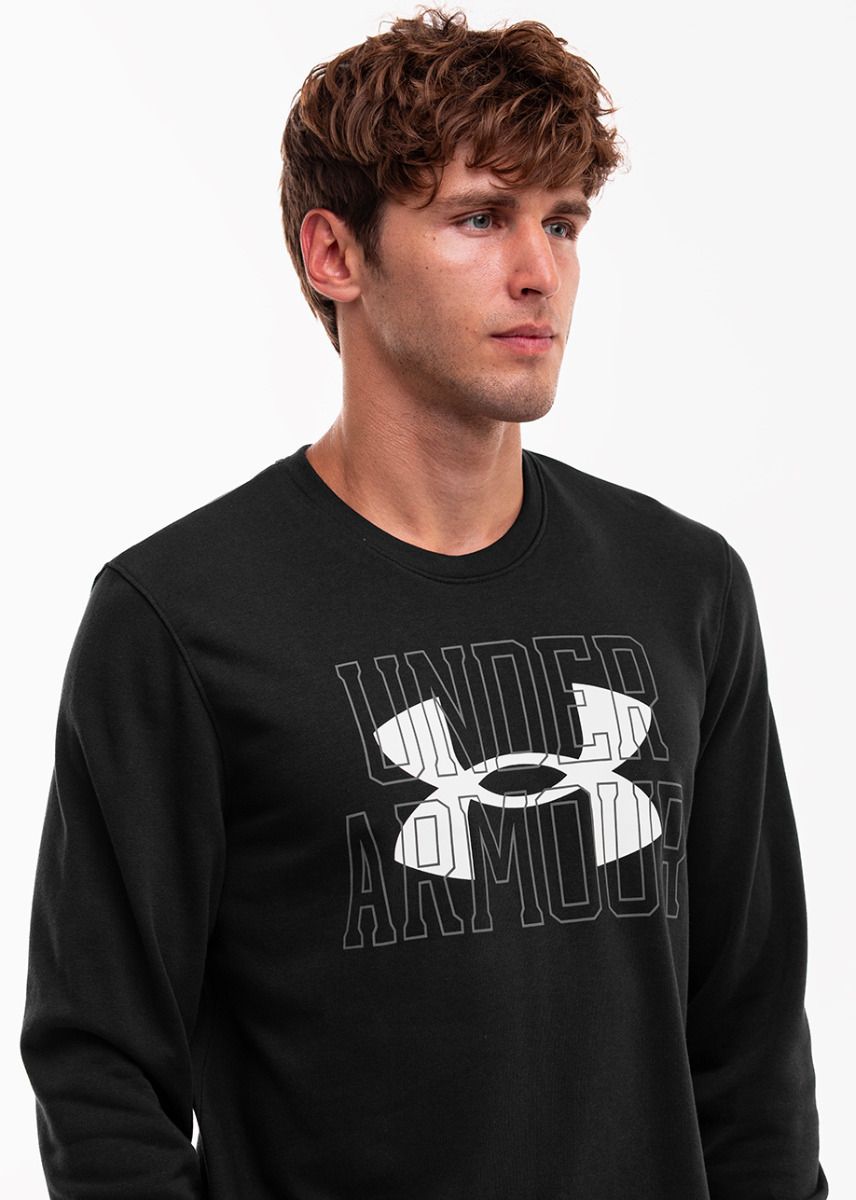 Under Armour Herren Kapuzenpullover UA Rival Terry Logo Crew 1370391 001