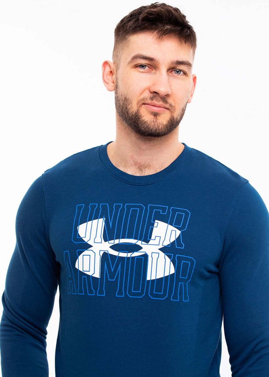 Under Armour Herren Kapuzenpullover UA Rival Terry Logo Crew 1370391 458