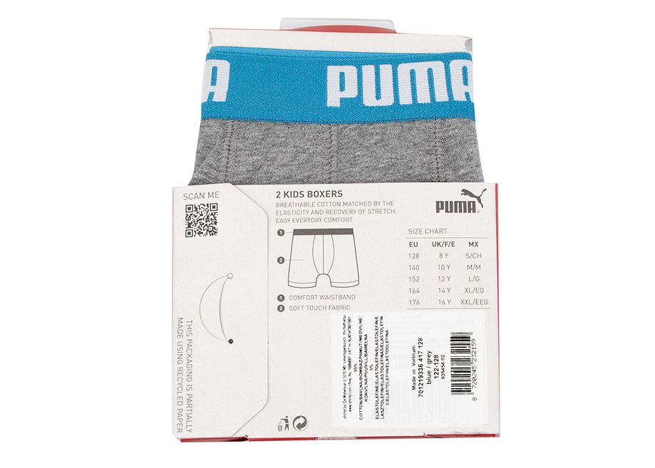 PUMA Jungen Boxershorts Basic Boxer 2P 935454 02