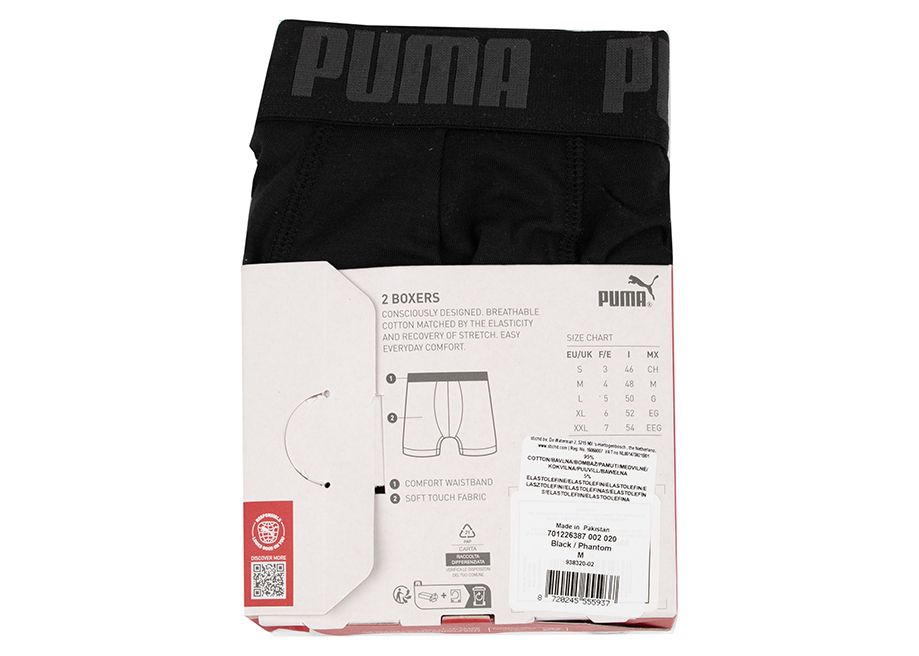 PUMA Herren Boxershorts Everyday Basic 2p 938320 02