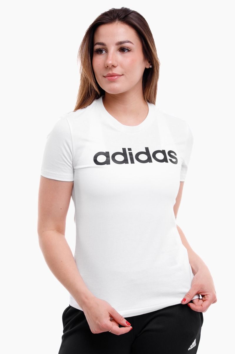 adidas Damen T-Shirt Essentials Linear Slim Tee GL0768