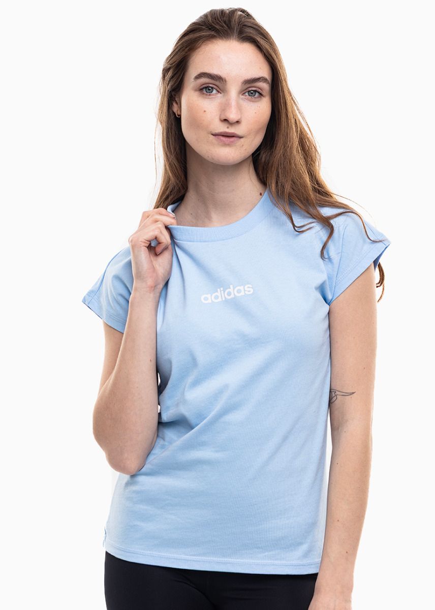 adidas Damen T-Shirt Essentials Linear Cotton JG8660 adidas Damen T-Shirt Essentials Linear Cotton JG8660