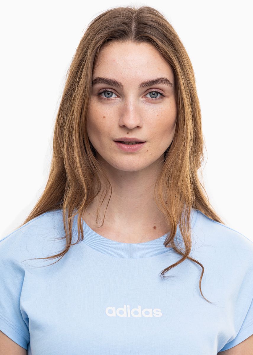 adidas Damen T-Shirt Essentials Linear Cotton JG8660 adidas Damen T-Shirt Essentials Linear Cotton JG8660