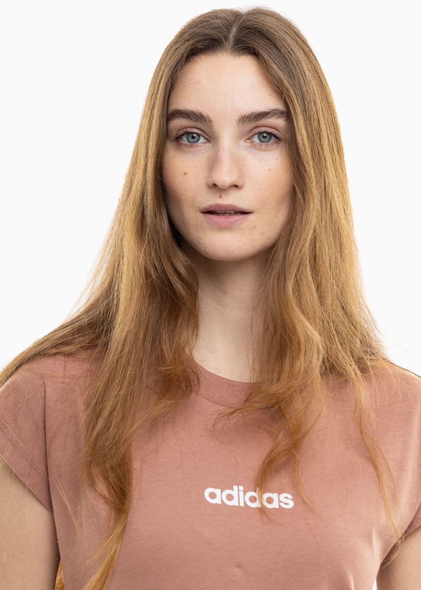 adidas Damen T-Shirt Essentials Linear Cotton JG8664 adidas Damen T-Shirt Essentials Linear Cotton JG8664