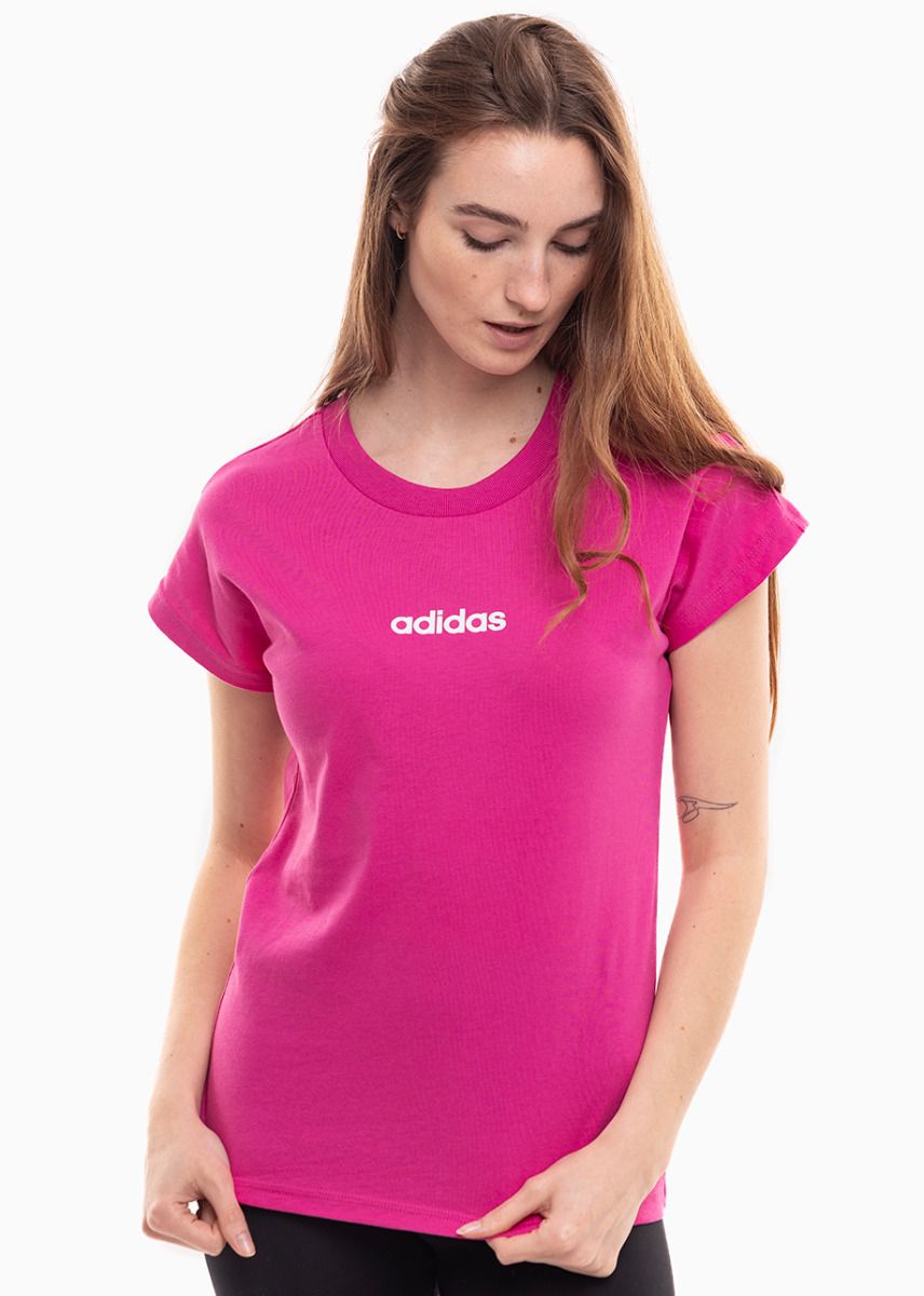 adidas Damen T-Shirt Essentials Linear Cotton JC8240 adidas Damen T-Shirt Essentials Linear Cotton JC8240