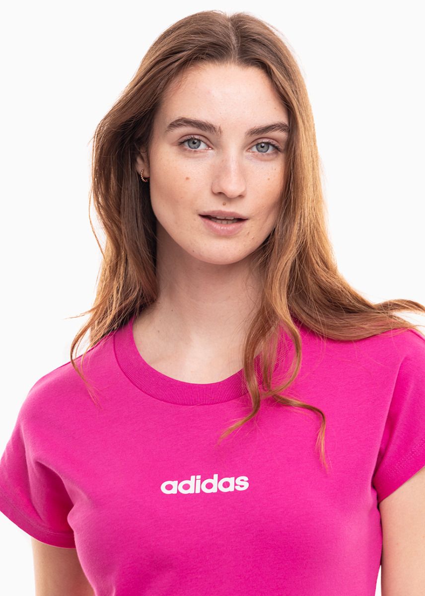 adidas Damen T-Shirt Essentials Linear Cotton JC8240 adidas Damen T-Shirt Essentials Linear Cotton JC8240