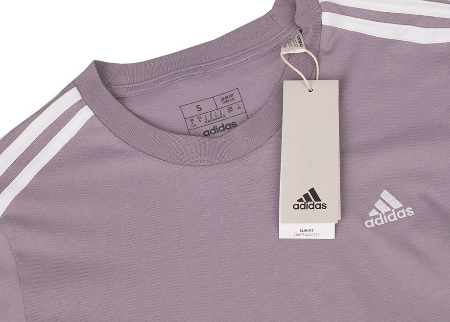 adidas Damen T-Shirt Essentials Slim 3-Stripes Tee IS1550