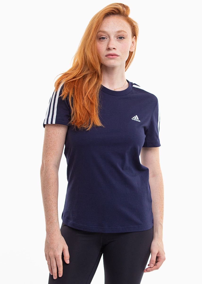 adidas Damen T-Shirt Essentials Slim 3-Stripes Tee IM2791