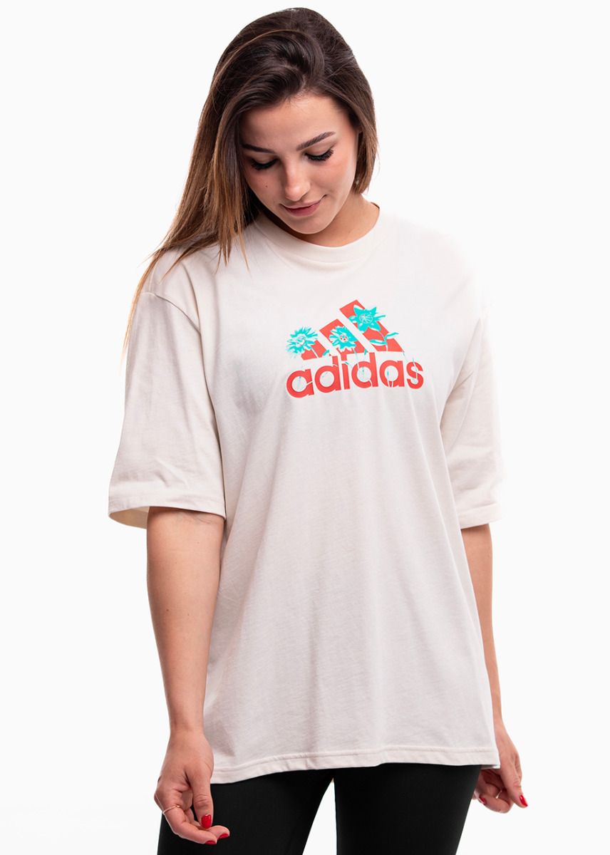 adidas Damen T-Shirt Flower Pack Badge of Sport IT1421