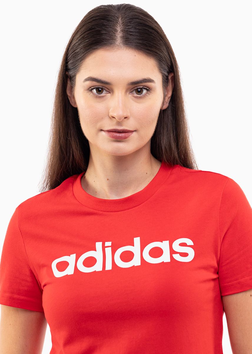 adidas Damen T-Shirt Loungewear Essentials Slim Logo Tee IY9189