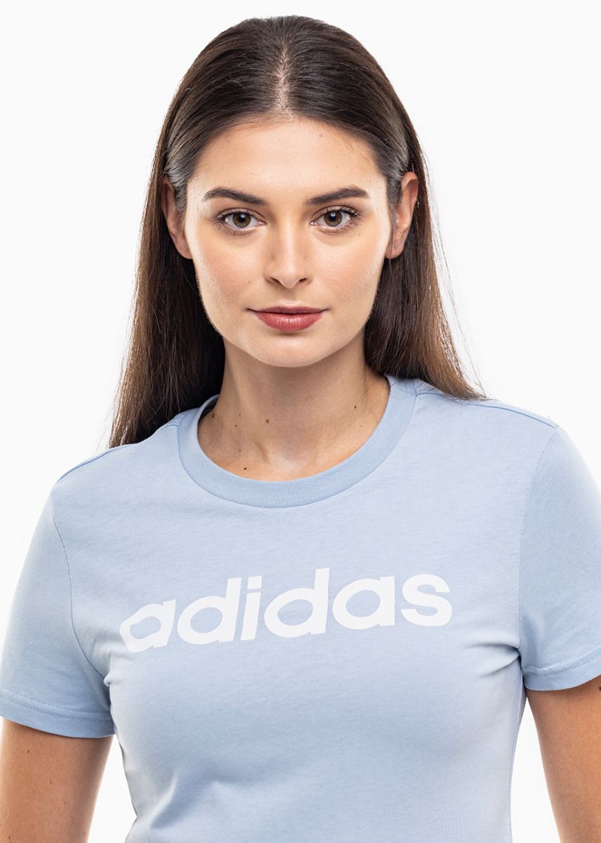 adidas Damen T-Shirt Loungewear Essentials Slim Logo Tee IY9188