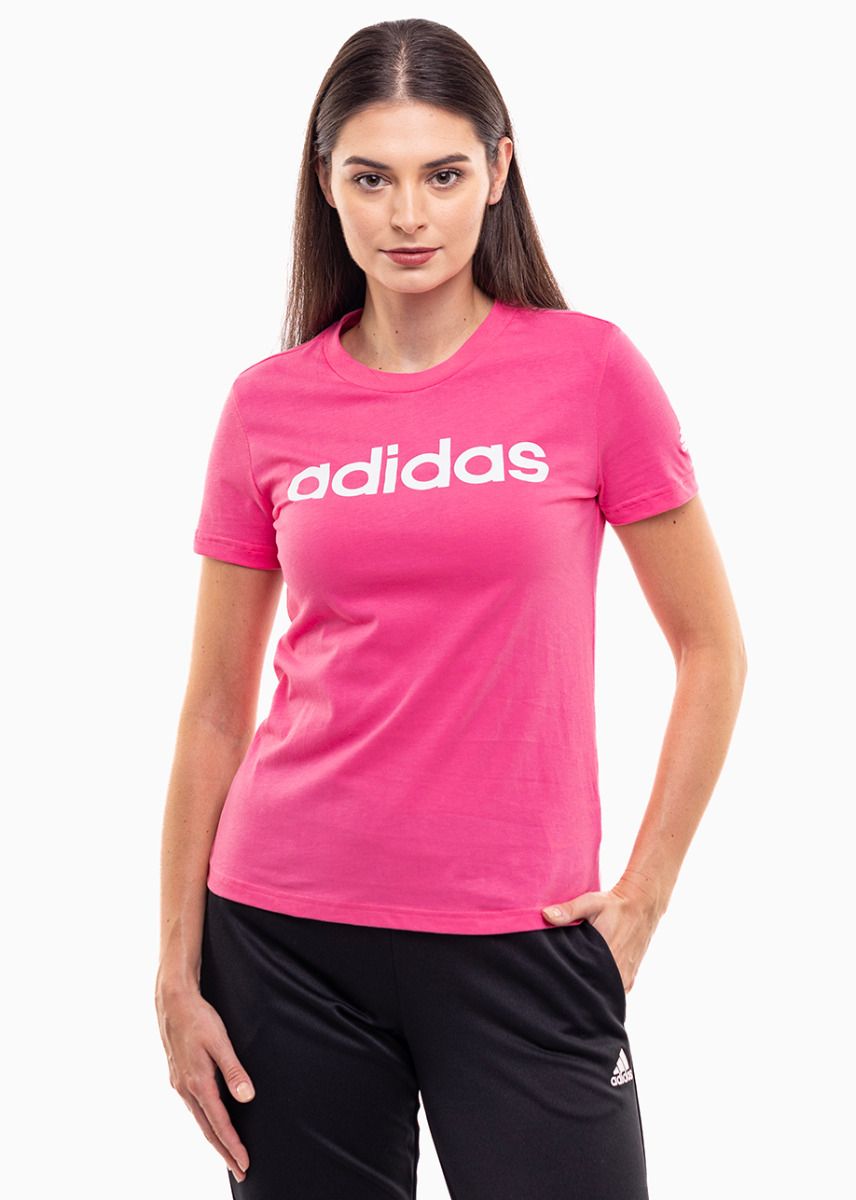 adidas Damen T-Shirt Loungewear Essentials Slim Logo Tee IY9191