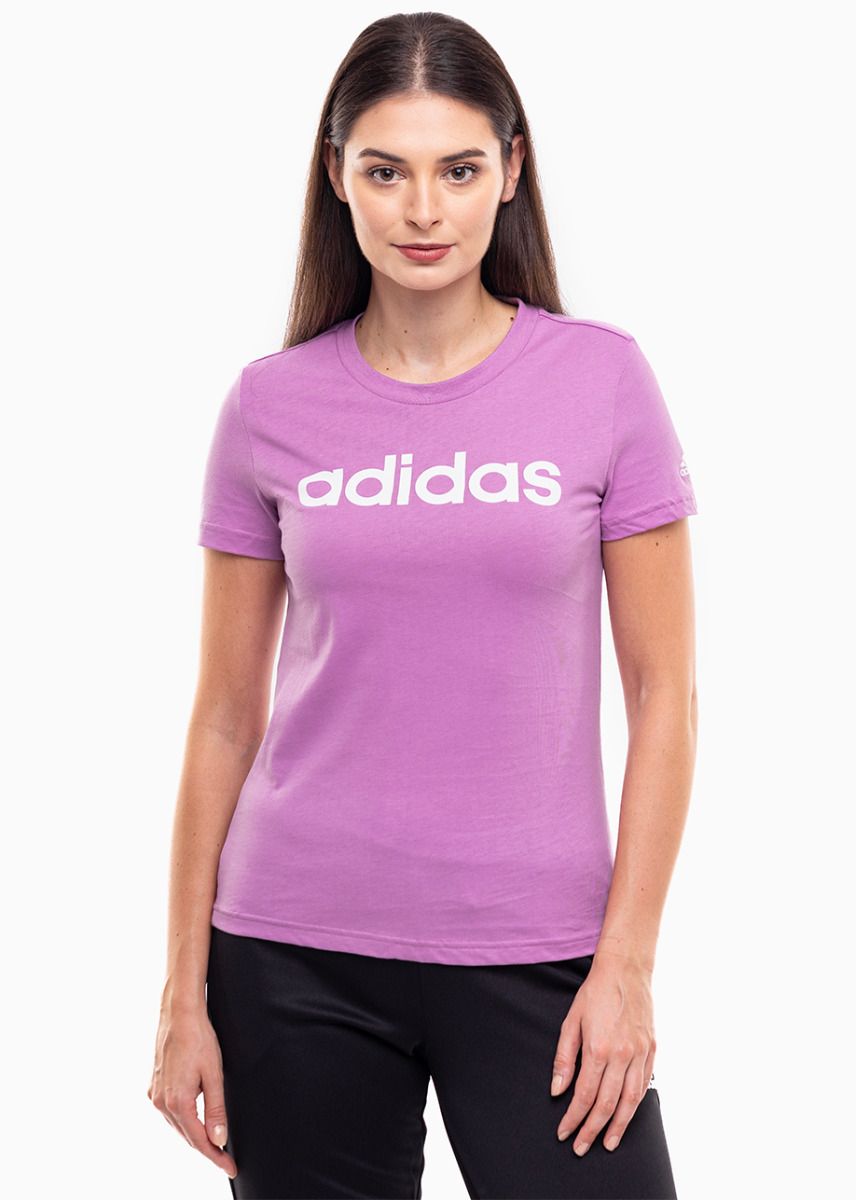 adidas Damen T-Shirt Loungewear Essentials Slim Logo Tee IY9192