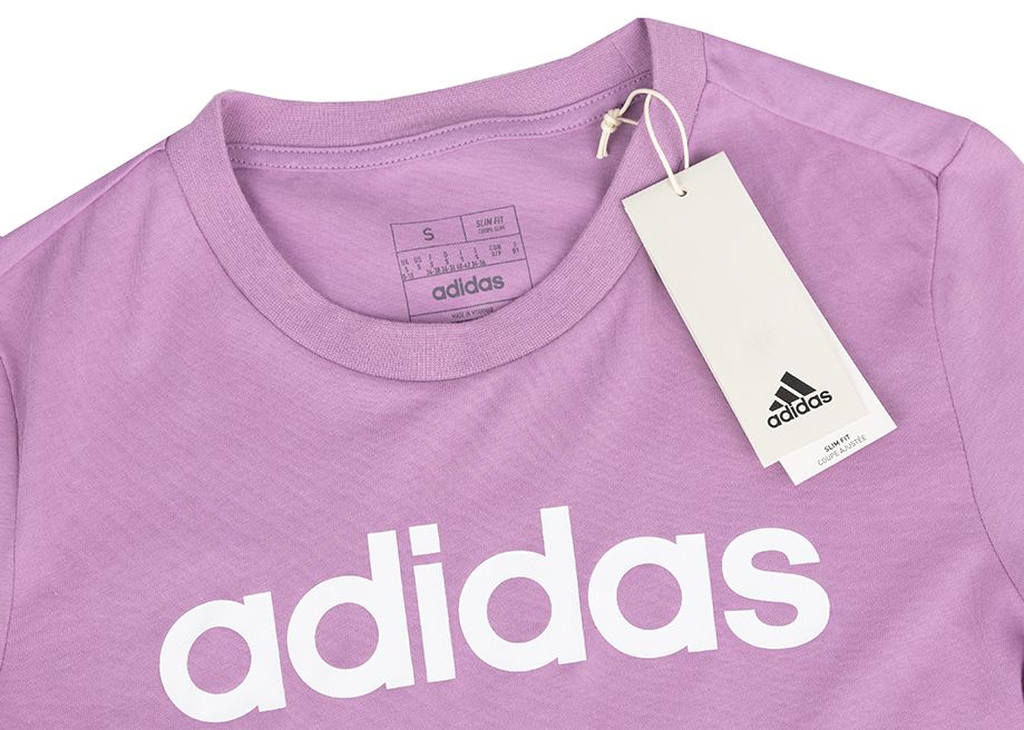 adidas Damen T-Shirt Loungewear Essentials Slim Logo Tee IY9192