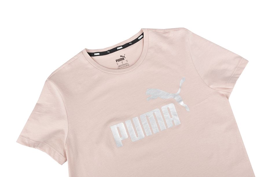PUMA Damen T-Shirt ESS+ Metallic Logo Tee 848303 47 PUMA Damen T-Shirt ESS+ Metallic Logo Tee 848303 47