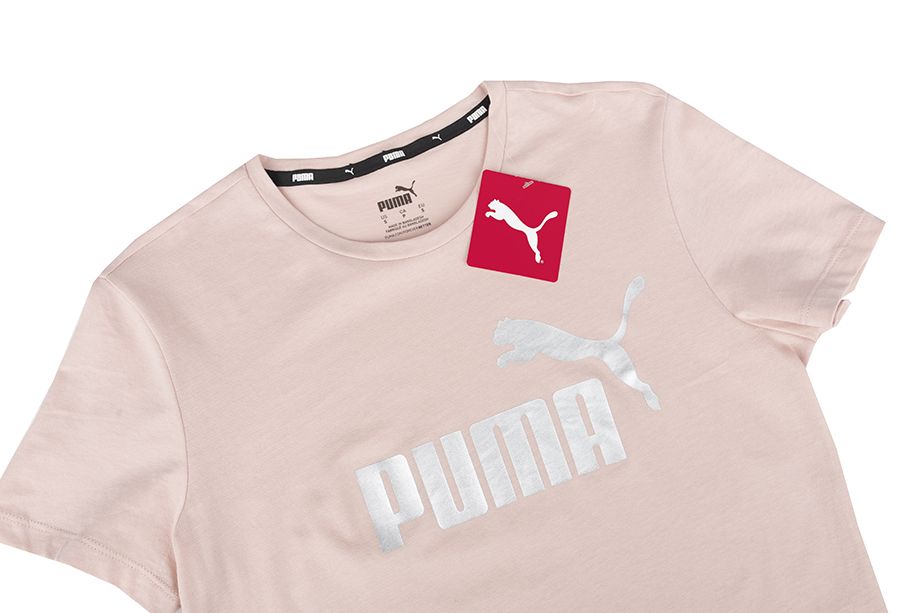 PUMA Damen T-Shirt ESS+ Metallic Logo Tee 848303 47 PUMA Damen T-Shirt ESS+ Metallic Logo Tee 848303 47