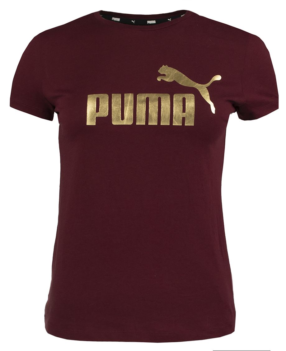 PUMA Damen T-Shirt ESS+ Metallic Logo Tee 848303 42