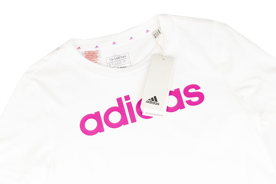 adidas Kinder T-Shirt Essentials Linear Logo Cotton Slim Fit Tee IC3150