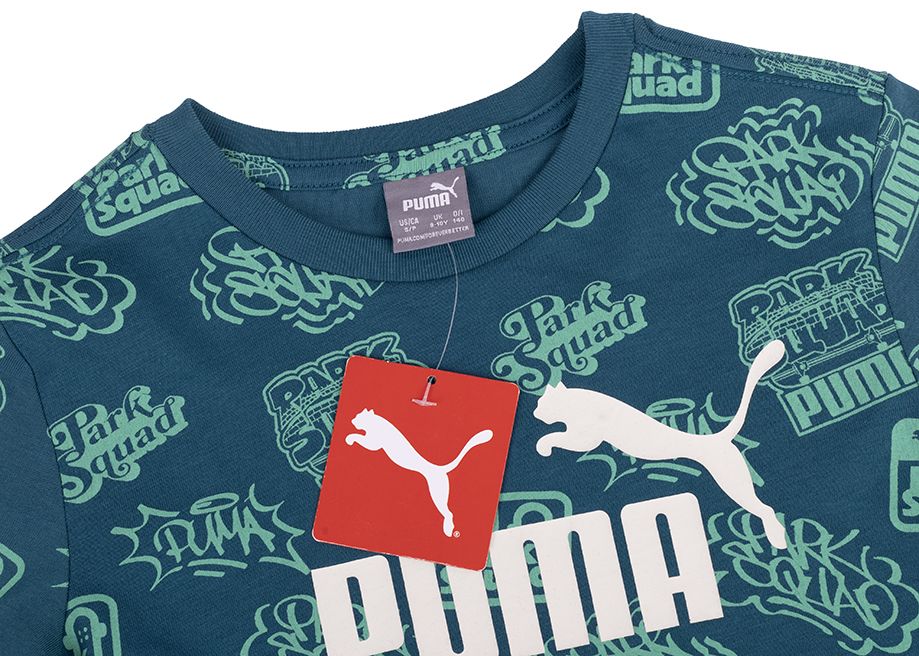 PUMA Kinder T-Shirt ESS+ MID 90s AOP Tee 681875 22