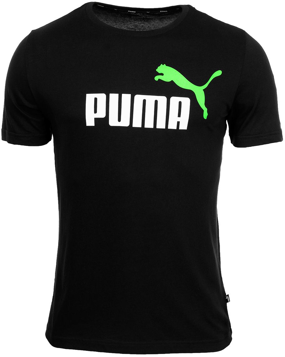 PUMA Kinder T-Shirt ESS+ 2 Col Logo Tee czarna 586985 86 PUMA Kinder T-Shirt ESS+ 2 Col Logo Tee czarna 586985 86