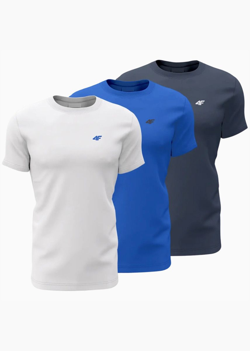 4F Herren T-Shirt M1895 3pack 4FWSS24TTSHM1895 91S 4F Herren T-Shirt M1895 3pack 4FWSS24TTSHM1895 91S
