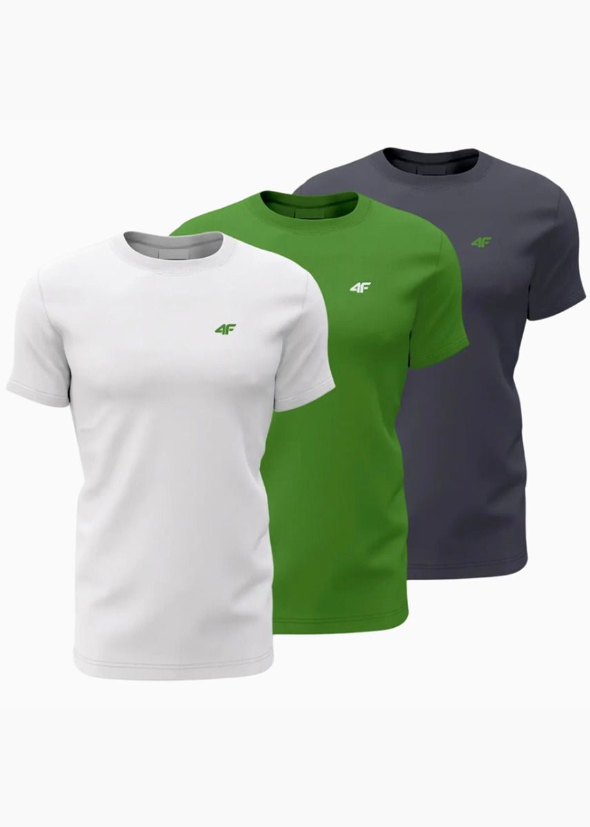 4F Herren T-Shirt M1895 3pack 4FWSS24TTSHM1895 90S 4F Herren T-Shirt M1895 3pack 4FWSS24TTSHM1895 90S