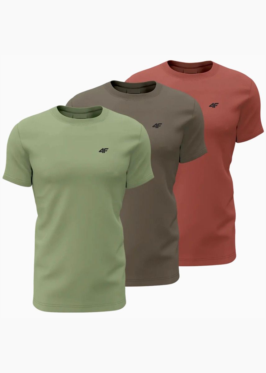 4F Herren T-Shirt Set M1896 3pack 4FWSS24TTSHM1896 91S 4F Herren T-Shirt Set M1896 3pack 4FWSS24TTSHM1896 91S