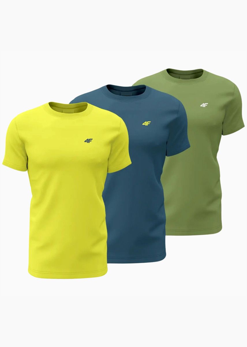 4F Herren T-Shirt Set M1896 3pack 4FWSS24TTSHM1896 90S 4F Herren T-Shirt Set M1896 3pack 4FWSS24TTSHM1896 90S