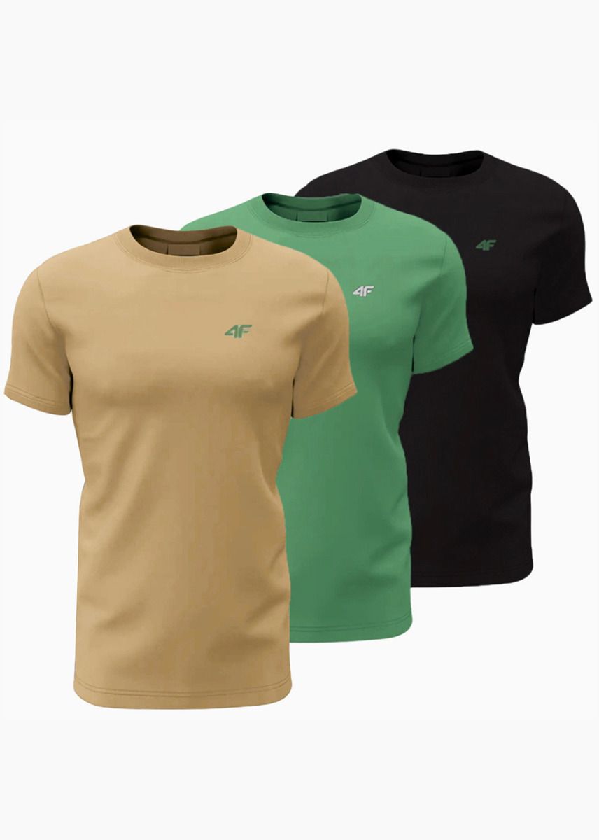 4F Herren T-Shirt M3094 3pack 4FWSS25TTSHM3094 92S 4F Herren T-Shirt M3094 3pack 4FWSS25TTSHM3094 92S