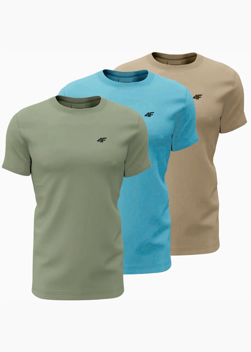 4F Herren T-Shirt M3094 3pack 4FWSS25TTSHM3094 90S 4F Herren T-Shirt M3094 3pack 4FWSS25TTSHM3094 90S