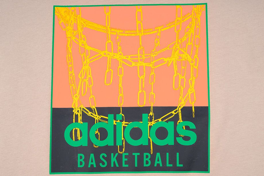 adidas Herren T-Shirt Chain Net Basketball Graphic Tee IC1863