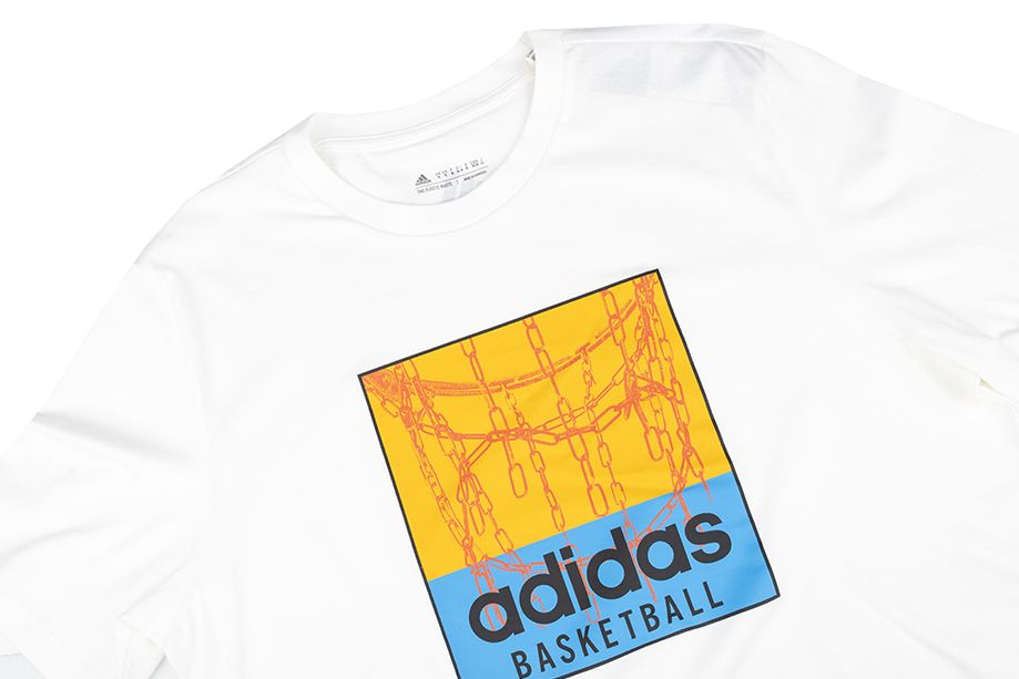 adidas Herren T-Shirt Chain Net Basketball Graphic Tee IC1861