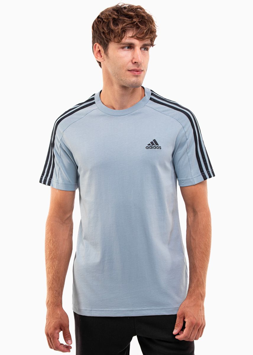 adidas Herren T-Shirt Essentials Single Jersey 3-Stripes Tee IS1332