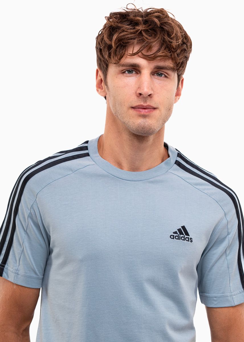 adidas Herren T-Shirt Essentials Single Jersey 3-Stripes Tee IS1332