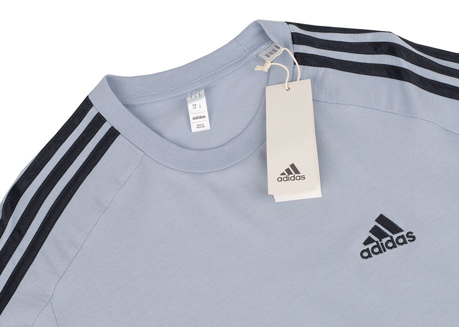 adidas Herren T-Shirt Essentials Single Jersey 3-Stripes Tee IS1332