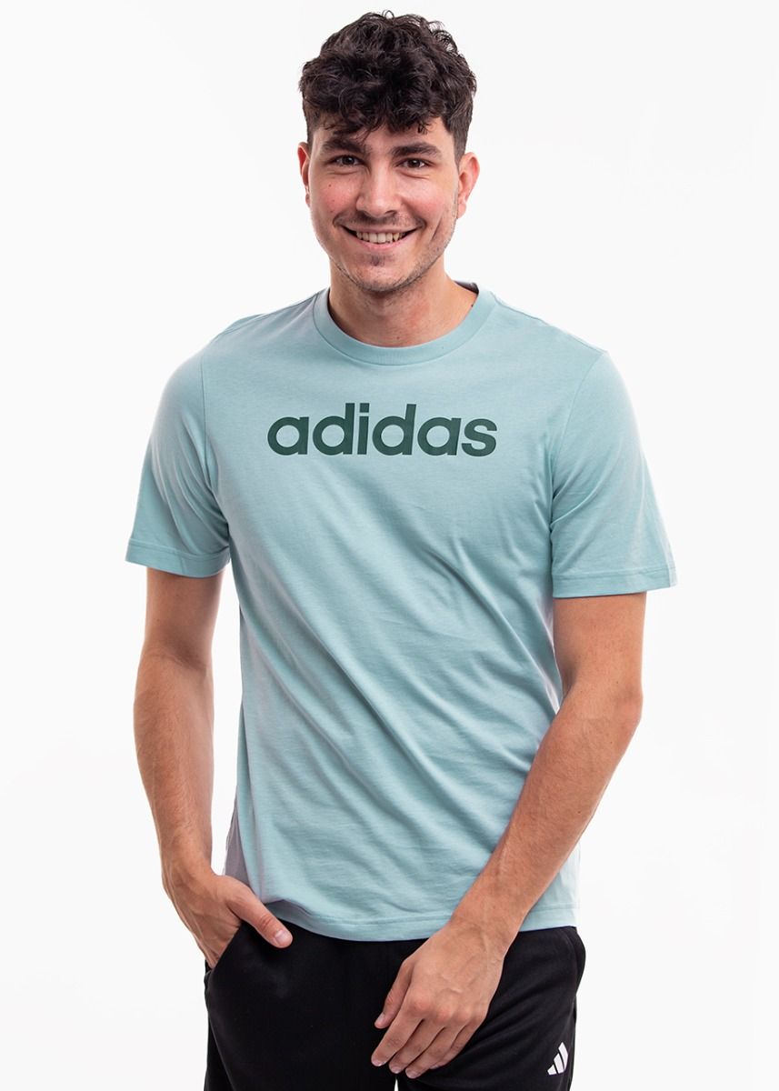 adidas Herren T-Shirt Essentials Single Jersey Linear Embroidered Logo Tee IJ8651