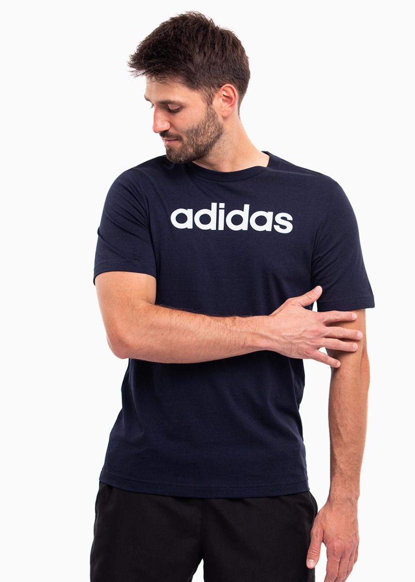 adidas Herren T-Shirt Essentials Single Jersey Linear Embroidered Logo Tee IC9275