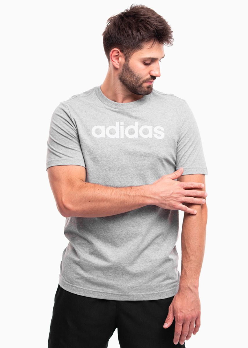 adidas Herren T-Shirt Essentials Single Jersey Linear Embroidered Logo Tee IC9277