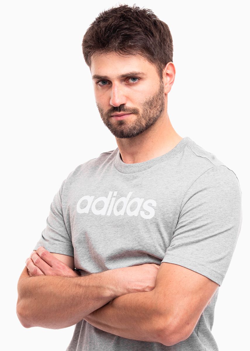 adidas Herren T-Shirt Essentials Single Jersey Linear Embroidered Logo Tee IC9277