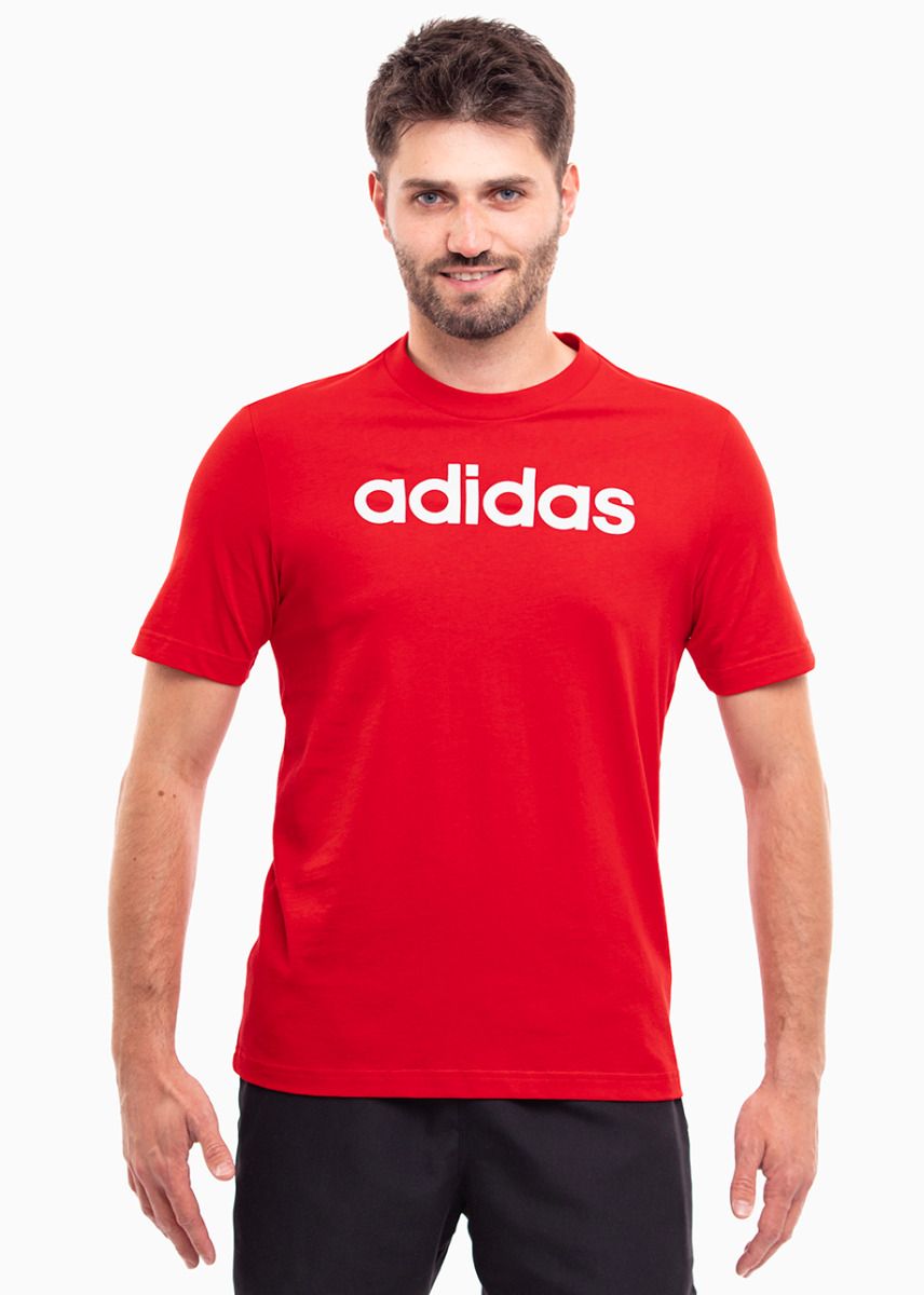 adidas Herren T-Shirt Essentials Single Jersey Linear Embroidered Logo Tee IC9278